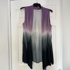 LOFT Women's Purple and Black Ombre Tunic